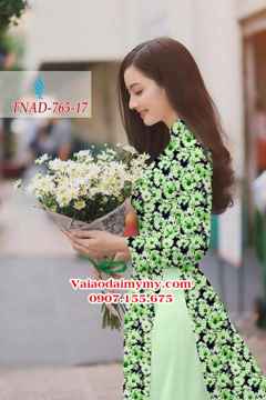 Vải áo dài hoa cúc đều AD TNAD 765 32