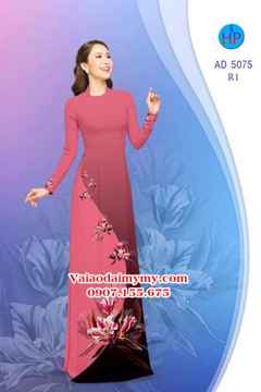 Vải áo dài Hoa in 3D AD 5075 27