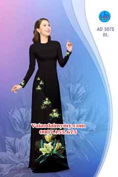 Vải áo dài Hoa in 3D AD 5075 26
