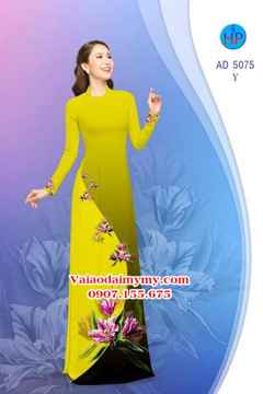 Vải áo dài Hoa in 3D AD 5075 33