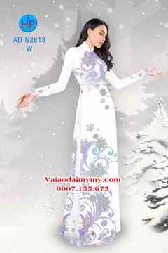 Vải áo dài Hoa tuyết AD N2618 31