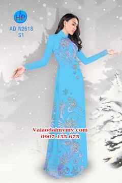 Vải áo dài Hoa tuyết AD N2618 26