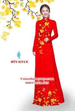 Vải áo dài hoa mai AD MTV 4373 27