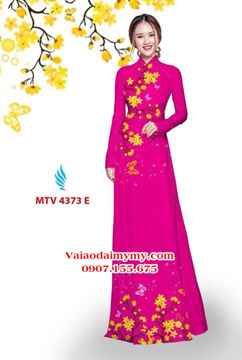 Vải áo dài hoa mai AD MTV 4373 34