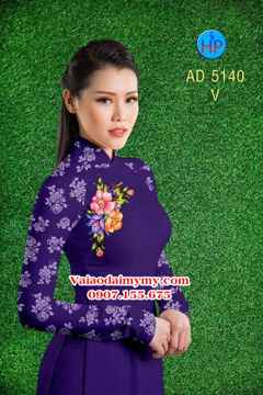 Vải áo dài Hoa in 3D AD 5140 31