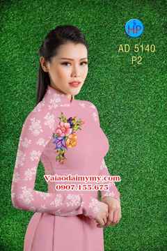 Vải áo dài Hoa in 3D AD 5140 26