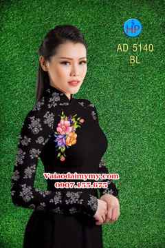 Vải áo dài Hoa in 3D AD 5140 34
