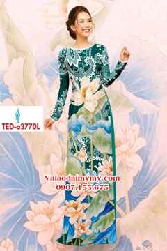 Vải áo dài hoa sen AD TED a3770 34