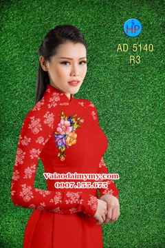 Vải áo dài Hoa in 3D AD 5140 33