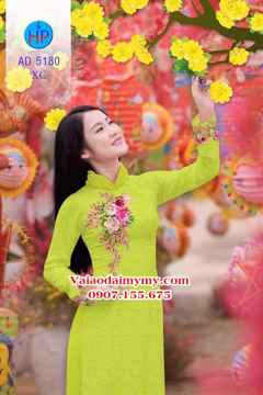 Vải áo dài Hoa in 3D AD 5180 29