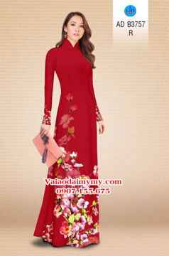 Vải áo dài Hoa in 3D AD B3757 28