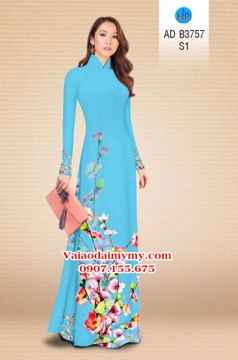 Vải áo dài Hoa in 3D AD B3757 33