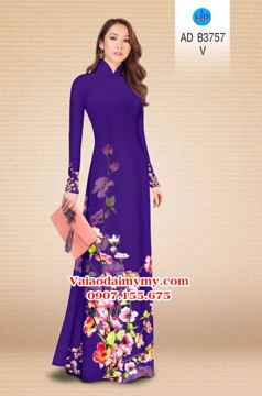 Vải áo dài Hoa in 3D AD B3757 31