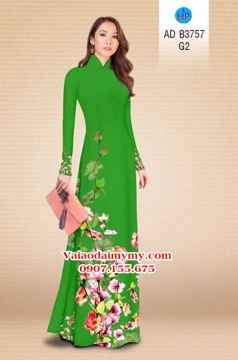 Vải áo dài Hoa in 3D AD B3757 26