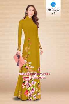 Vải áo dài Hoa in 3D AD B3757 30