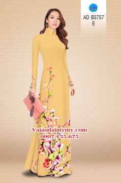 Vải áo dài Hoa in 3D AD B3757 34