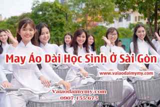 May aó dài học sinh ở sài gòn