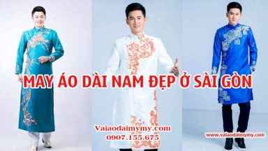 May áo dài nam đẹp ở Sài Gòn