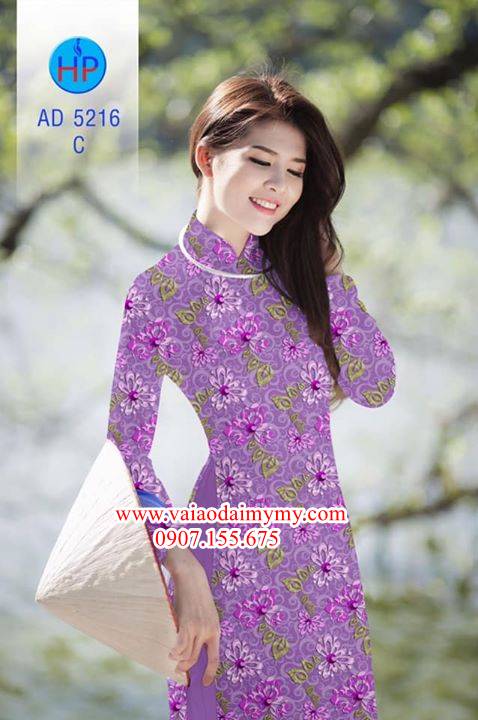 Vải áo dài Hoa đều siêu đẹp AD 5216 29