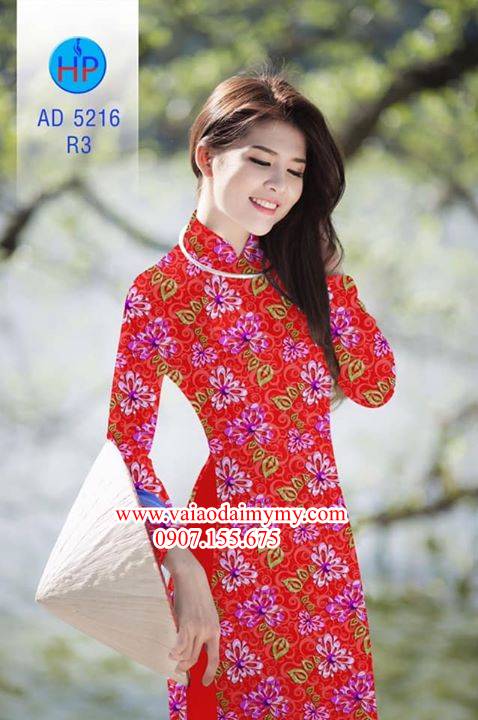 Vải áo dài Hoa đều siêu đẹp AD 5216 35