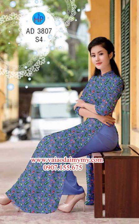 Vải áo dài Hoa nhỏ xinh AD 3807 27