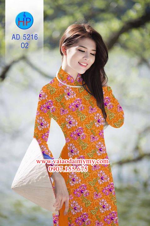 Vải áo dài Hoa đều siêu đẹp AD 5216 32
