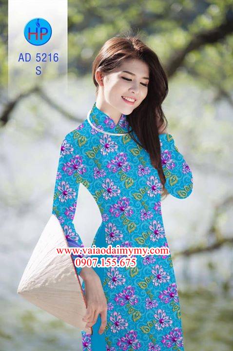 Vải áo dài Hoa đều siêu đẹp AD 5216 34