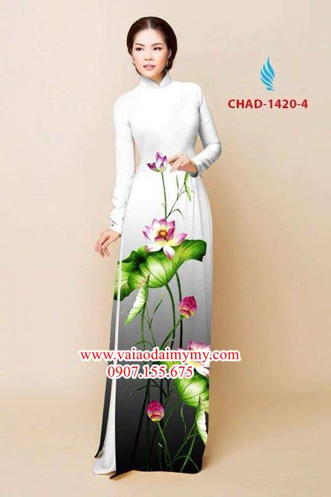 Vải áo dài hoa sen AD CHAD 1420 26