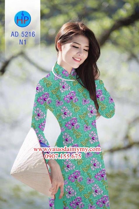 Vải áo dài Hoa đều siêu đẹp AD 5216 31