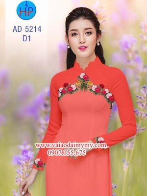 Vải áo dài Hoa mười giờ AD 5214