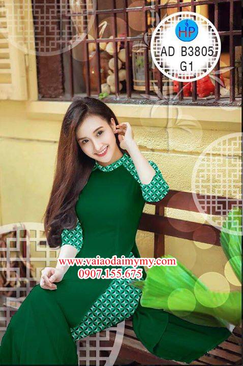 Vải áo dài Hoa văn hot AD B3805 28