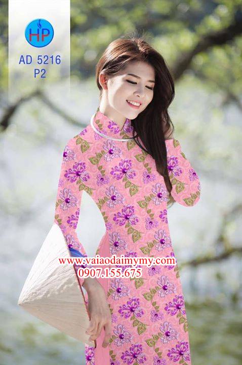 Vải áo dài Hoa đều siêu đẹp AD 5216 33
