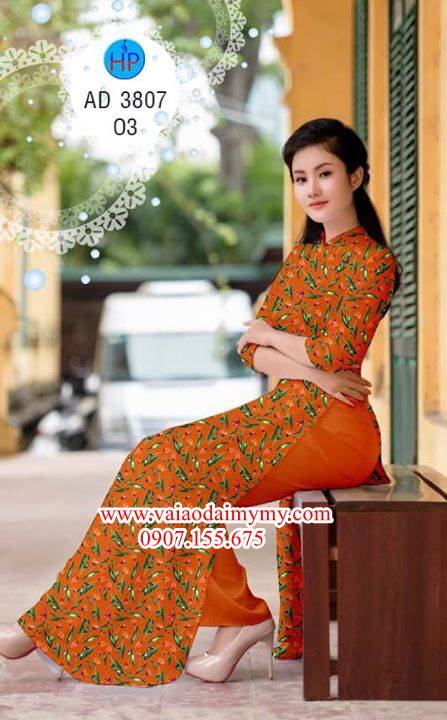 Vải áo dài Hoa nhỏ xinh AD 3807 29