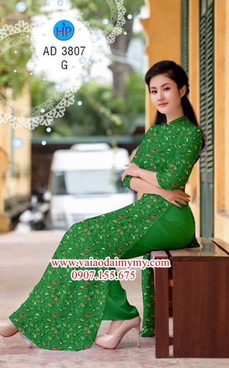 Vải áo dài Hoa nhỏ xinh AD 3807 31