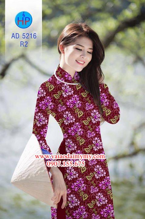 Vải áo dài Hoa đều siêu đẹp AD 5216 36