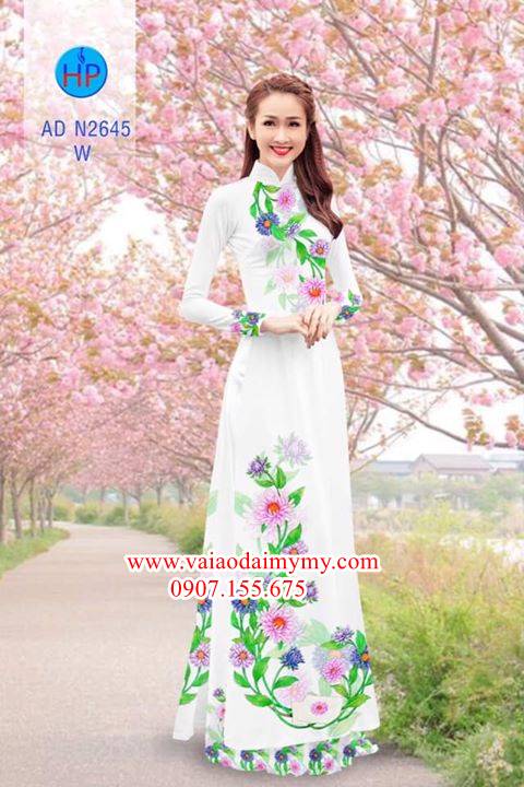 Vải áo dài Hoa Cúc AD N2645 26