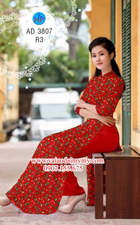 Vải áo dài Hoa nhỏ xinh AD 3807 32