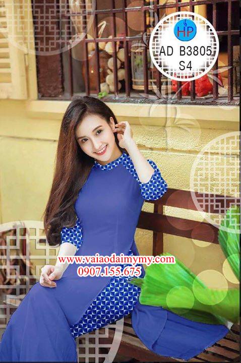 Vải áo dài Hoa văn hot AD B3805 36