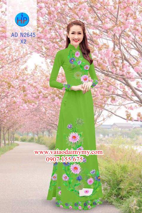 Vải áo dài Hoa Cúc AD N2645 30