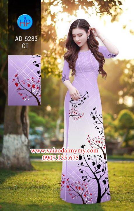 Vải áo dài Cây tình yêu 14/2 AD 5283 35