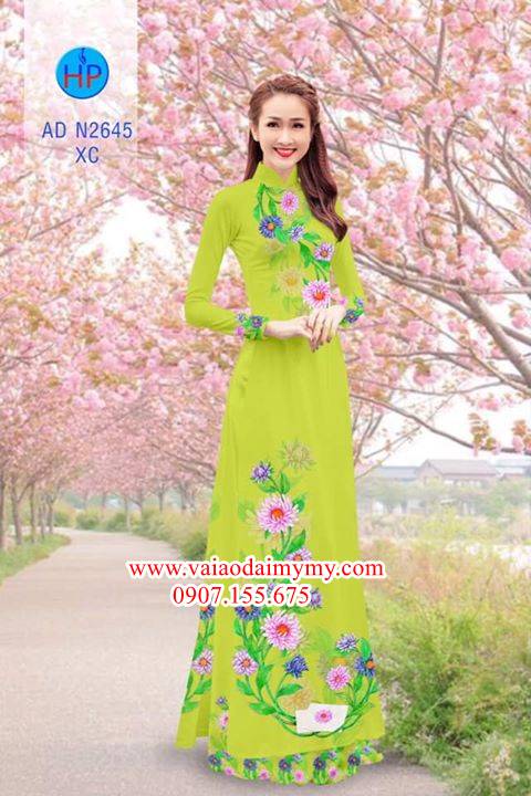 Vải áo dài Hoa Cúc AD N2645 33