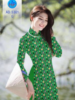 Vải áo dài Hoa nhí AD 5301
