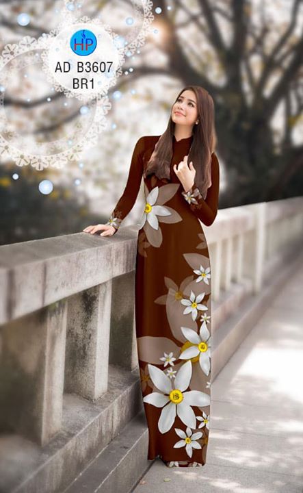 Vải áo dài Hoa in 3D AD B3607 31