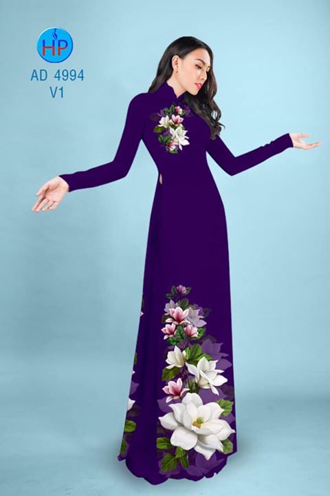 Vải áo dài Hoa in 3D AD 4994 36