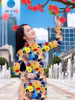 Vải áo dài Love love 14/2 AD 5163