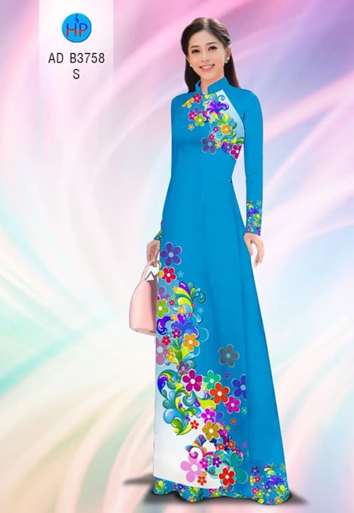 Vải áo dài Hoa in 3D AD B3758 29