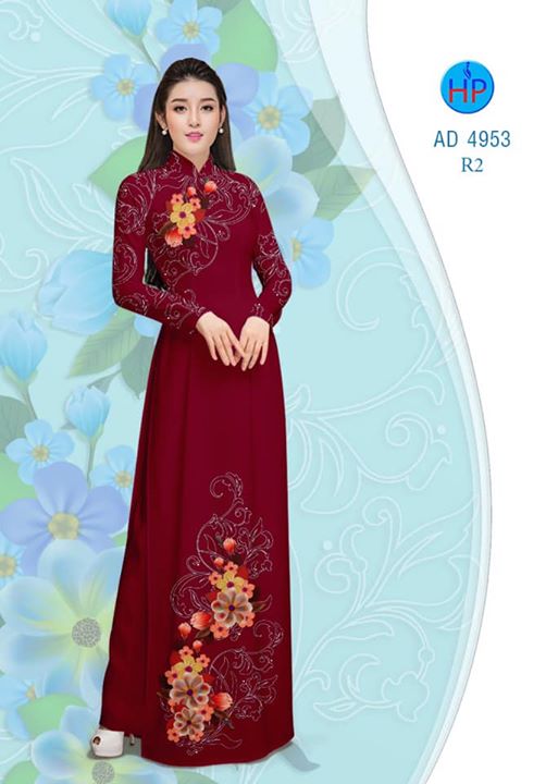 Vải áo dài Hoa in 3D AD 4953 28