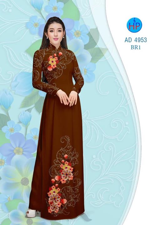 Vải áo dài Hoa in 3D AD 4953 31