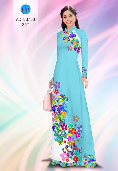 Vải áo dài Hoa in 3D AD B3758 33