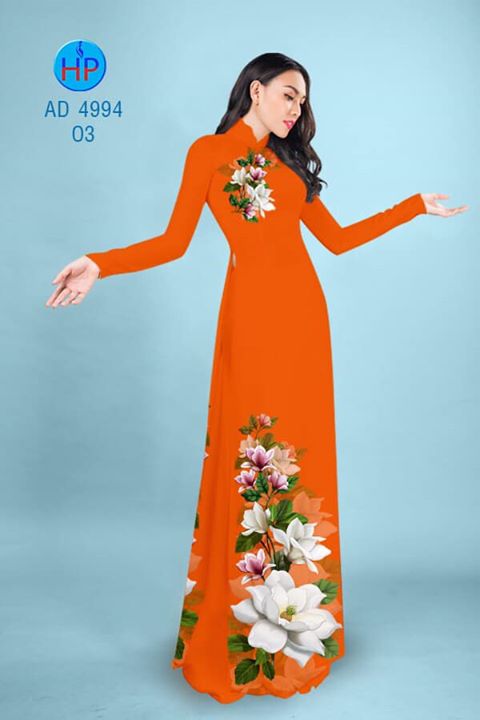 Vải áo dài Hoa in 3D AD 4994 34